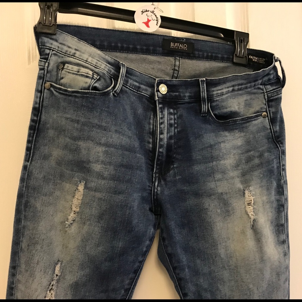 Buffalo David Bitton Skinny Destructed Denium